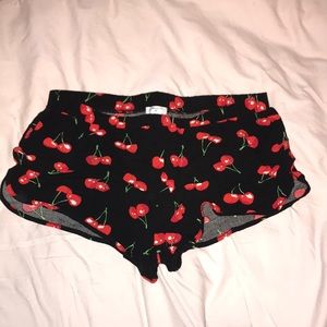 Forever 21 cherry printed cheeky PJ shorts SIZE L